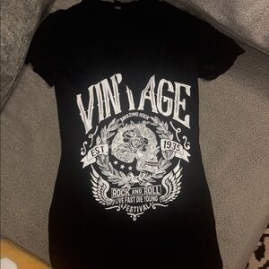 Vintage Black Graphic Tee